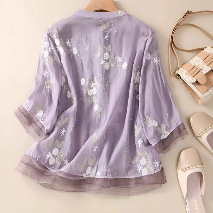 Camilla™ - Blusa Leggera in Puro Cotone