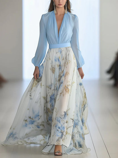 Beaumont™ | Abito Maxi con Stampa Floreale Elegante