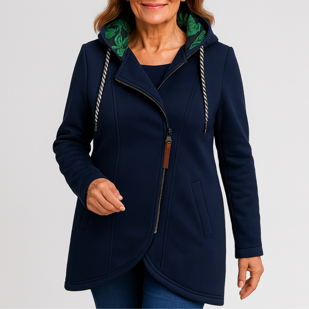 Veronica™ – Cappotto Invernale Impermeabile con Zip Diagonale