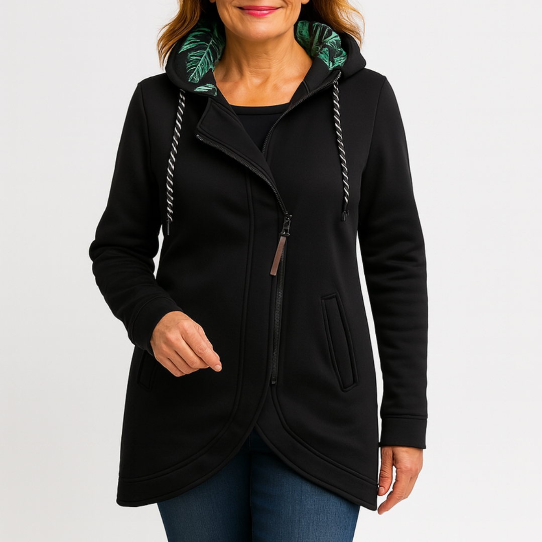 Veronica™ – Cappotto Invernale Impermeabile con Zip Diagonale